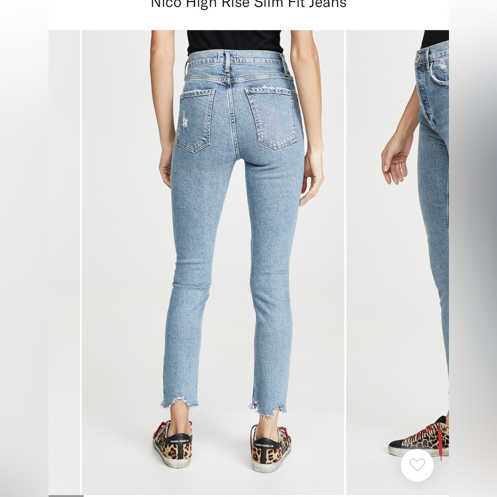 Agolde Nico High Rise Slim Fit Jeans